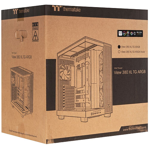 Корпус ATX Miditower Thermaltake 380 XL TG (CA-11E-00M1WN-00) Black