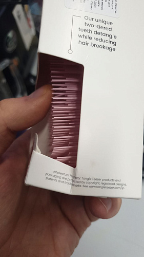Tangle Teezer Расческа Thick & Curly Dusky Pink УЦЕНКА