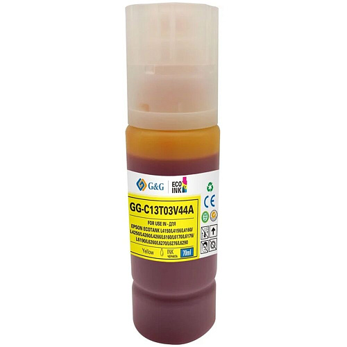 Чернила G&G GG-C13T03V44A 101Y желтый70мл для Epson L4150/L4160/L6160/L6170