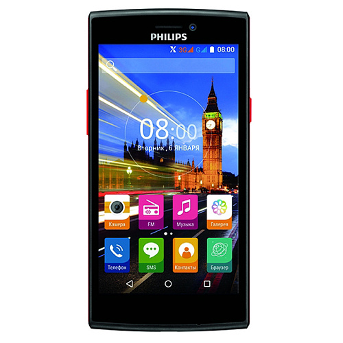 Смартфон Philips S337 Black/Red