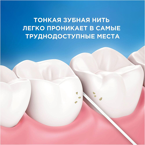 Oral-B Зубная нить Essential вощеная, мята, 50 м.