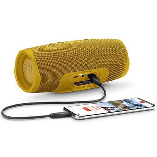 Портативная bluetooth-колонка JBL Charge 4 Yellow + наушники T110BT