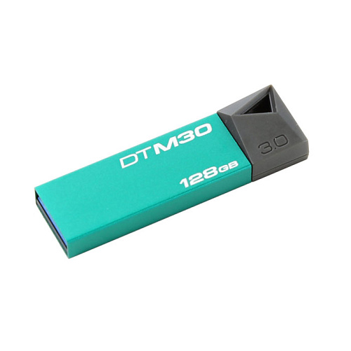 USB Flash накопитель 128GB Kingston DataTraveler Mini (DTM30/128GB) USB 3.0 Бирюзовый