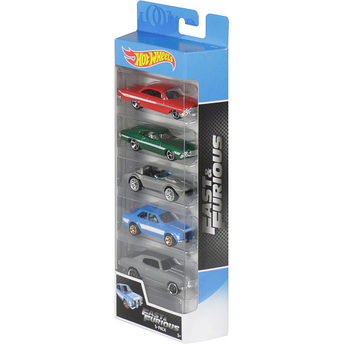 Mattel Hot Wheels 1806/FYL16 Подарочный набор из 5 машинок (Fast & Furious)