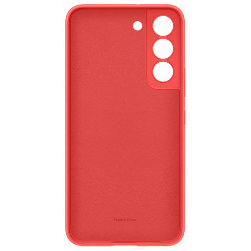 Чехол для Samsung Galaxy S22 Silicone Cover красный