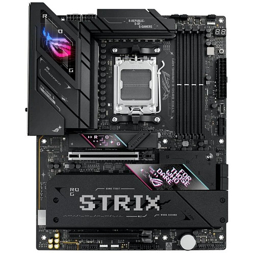 Материнская плата ASUS ROG Strix B850-E Gaming WiFI B850 Socket AM5 4xDDR5, 4xSATA3, RAID, 5xM.2, 2xPCI-E16x, 6xUSB3.2, 2xUSB3.2 Type C, DP, HDMI, WiFi, 5Glan, ATX