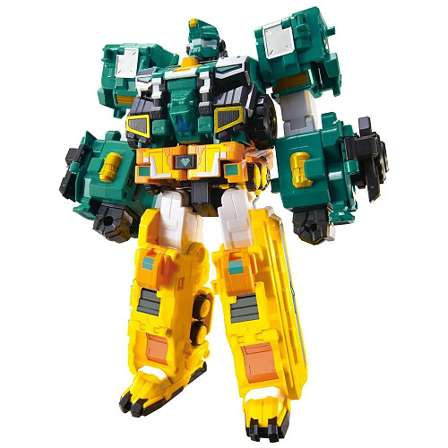 Dinoster Мега-трансформер 4-в-1 Диностер Раптор Трон 3 режима игры УЦЕНКА