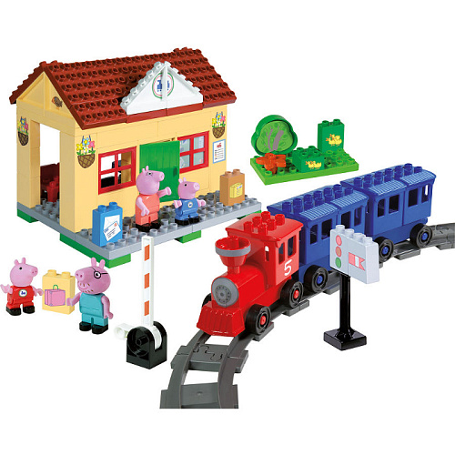 Конструктор Peppa Pig Железнодорожная станция, 95 деталей