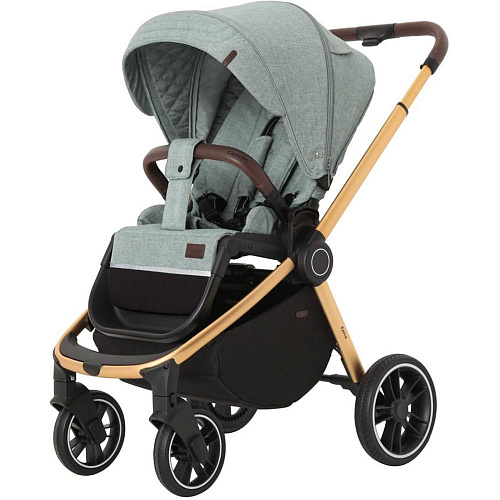 Коляска 2 в 1 Carrello Epica CRL-8510/1 Tea Green оливковый (золотая рама)