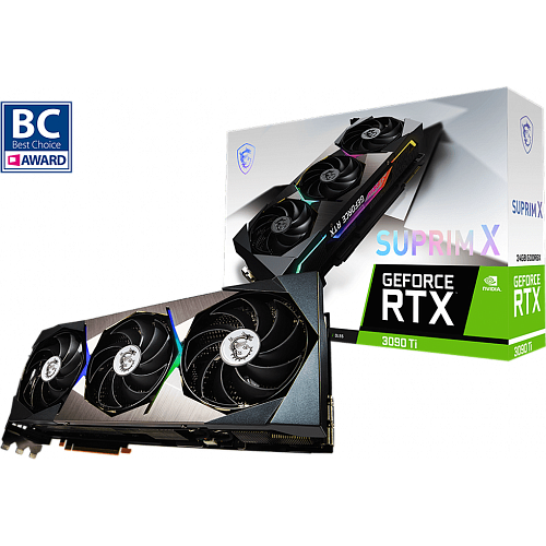 Видеокарта MSI GeForce RTX 3090 Ti 24576Mb, Suprim X Trio (RTX 3090 Ti Suprim X Trio 24G) 1xHDMI, 3xDP, Ret