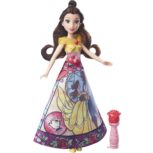 Кукла Hasbro Disney Princess B5295 Белль в юбке с проявляющимся принтом