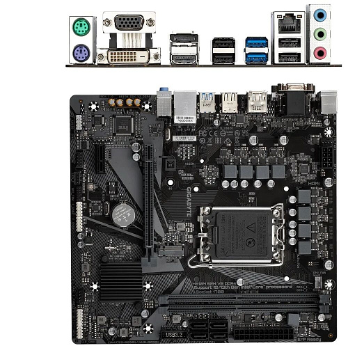 Материнская плата Gigabyte H610M S2H V2 DDR4 H610 Socket-1700 2xDDR4, 4xSATA3, 1xM.2, 1xPCI-E16x, 2xUSB3.2, D-Sub, DVI-D, DP, HDMI, Glan, mATX