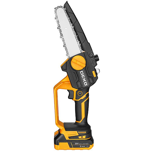 Аккумуляторная пила Deko DKCHS 20-6 PRO, 4" и 6", 20В, 2x2.2Ач, 2 шины и 2 цепи 083-2011