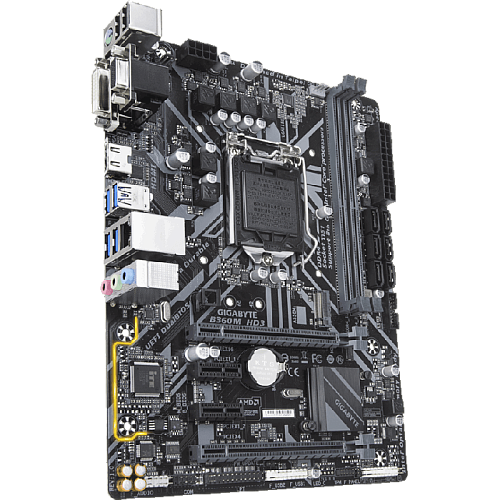 Материнская плата Gigabyte B360M HD3 B360 Socket-1151v2 2xDDR4, 6xSATA3, 1xM.2, 2xPCI-E16x, 4xUSB3.1, D-Sub, DVI-D, HDMI, Glan, mATX