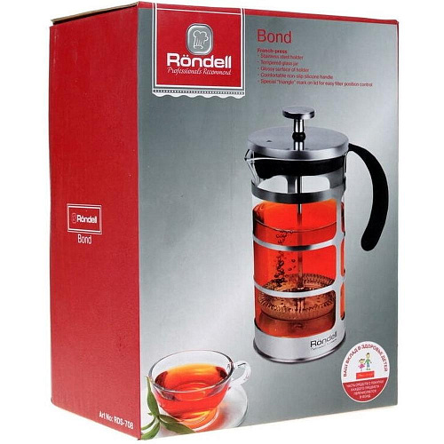 Френч-пресс Rondell Bond RDS-708, 0,6 л.