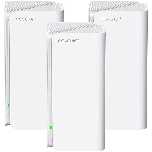 Беспроводной маршрутизатор Tenda MX21 Pro (3-pack) 802.11ax 5665Мбит/с, 2,4Ггц, 5Ггц, 6Ггц, 2xLAN, 1xWAN