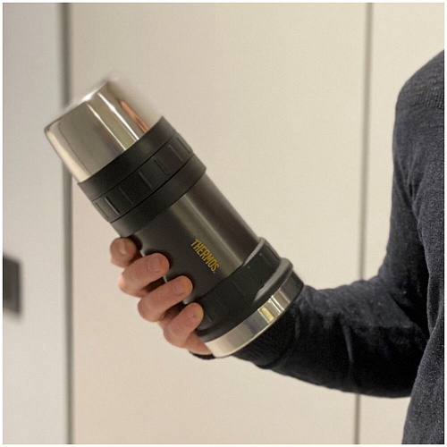 THERMOS Термос для еды Work 2345GM Stainless Steel, серый, 0,47 л.