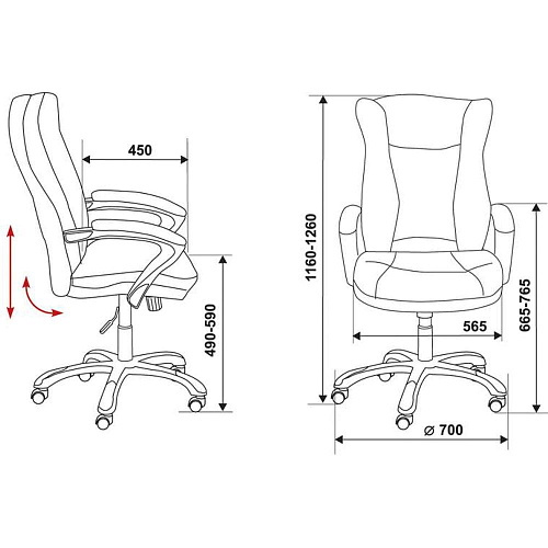 Кресло руководитея Бюрократ CH-879Y/Beige бежевый иск.кожа (золотой пластик)