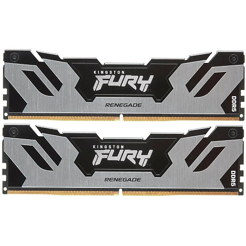 Модуль памяти DIMM 32Gb 2х16Gb DDR5 PC51200 6400MHz Kingston Fury Renegade Silver (KF564C32RSK2/32) УЦЕНКА