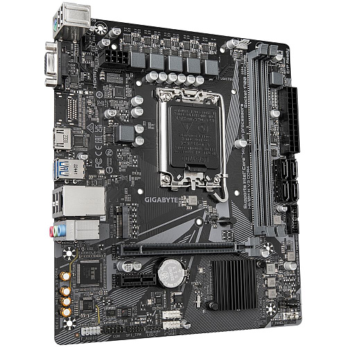 Материнская плата Gigabyte H610M H V3 DDR4 H610 Socket-1700 2xDDR4, 4xSATA3, 1xM.2, 1xPCI-E16x, 2xUSB3.2, D-Sub, HDMI, Glan, mATX УЦЕНКА