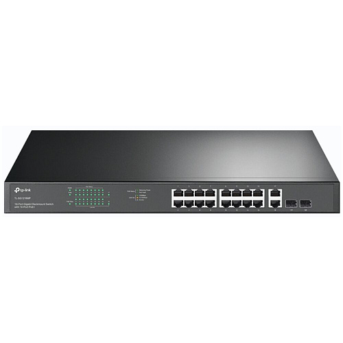Коммутатор TP-LINK TL-SG1218MP неуправляемый 16xGbLAN PoE+ 2xGbLAN 2xSFP/GbLAN