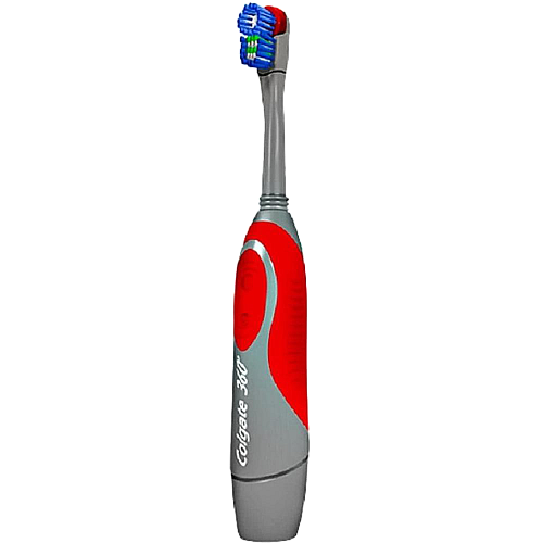 Электрическая зубная щетка Colgate 360° Optic White Powered Toothbrush FCN10039, Красный