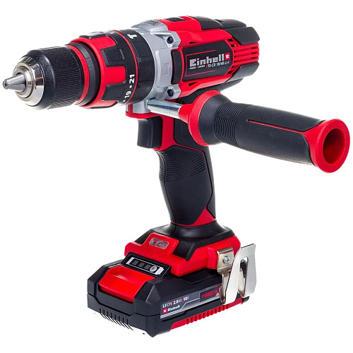 Аккумуляторная дрель-шуруповерт Einhell PXC TE-CD 18/48 Li-i,18В,48Нм,400/1500об/мин,патрон13мм,2х2.0Ач,кейс 4513935