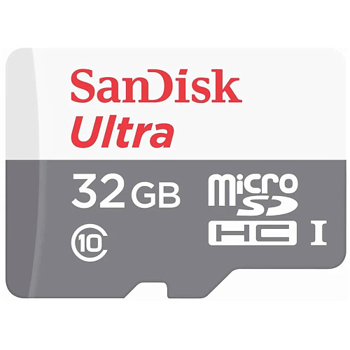 Карта памяти Micro SecureDigital 32Gb SanDisk Ultra microSDXC class 10 UHS-1 (SDSQUNR-032G-GN3MN)