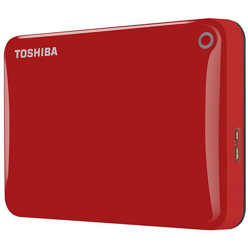 Внешний жесткий диск 2.5" 1000Gb Toshiba HDTC810ER3AA 5400rpm USB3.0 Canvio Connect II красный