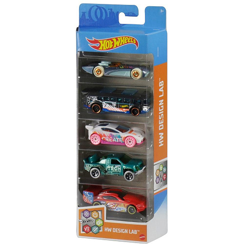Mattel Hot Wheels 1806/GTN34 Подарочный набор из 5 машинок (HW Design Lab)