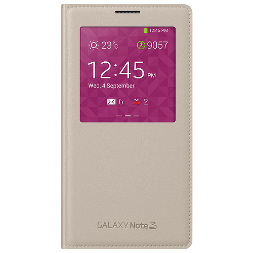 Чехол для Samsung Galaxy Note 3 N9000\N9005 Samsung Flip Wallet бежевый
