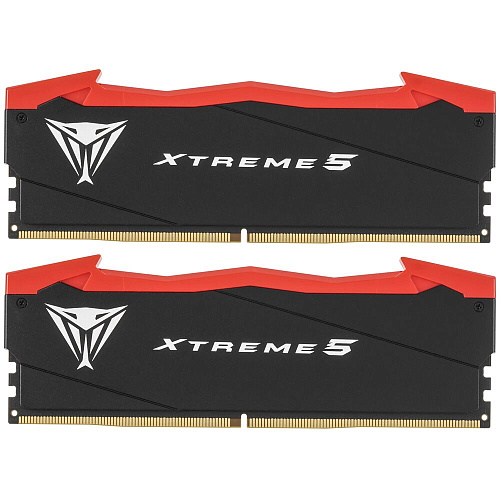Модуль памяти DIMM 32Gb 2х16Gb DDR5 PC65600 8200MHz Patriot Memory Viper Xtreme 5 Black/Red (PVX532G82C38K)