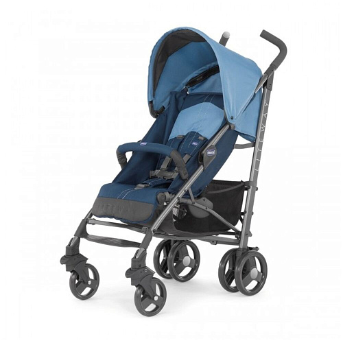 Коляска-трость Chicco LITE WAY TOP Blue (с бампером)