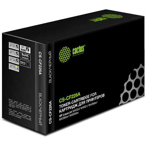 Картридж Cactus CS-CF226A (CF226A) Black для HP LJ M402d/M402n/M426dw/M426fdn/M426fdw (3100стр)