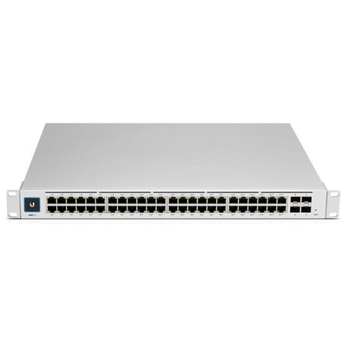 Коммутатор Ubiquiti Switch Pro 48 PoE 40-хGbRJ45 PoE 802.3af/at 8xGbRJ45 PoE802.3bt 4x1/10G SFP+ USW-Pro-48-POE