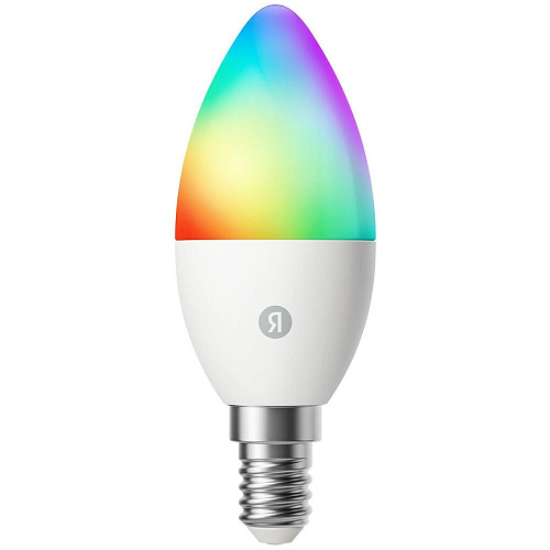 Умная лампочка Яндекс YNDX-00557 White, E14 RGB, Wi-Fi, 6Вт УЦЕНКА