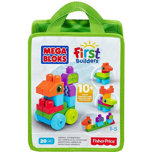 Конструктор Mega Bloks First Builders Наборы обучающих конструкторов (животные,растения) CNH08