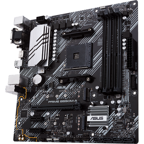 Материнская плата ASUS Prime B550M-A B550 Socket AM4 4xDDR4, 4xSATA3, RAID, 2xM.2, 1xPCI-E16x, 6xUSB3.1, D-Sub, DVI-D, HDMI, Glan, mATX УЦЕНКА