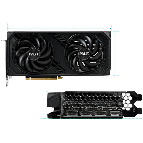 Видеокарта Palit GeForce RTX 4070 Super 12288Mb, Dual OC 12G (NED407SS19K9-1043D) 1xHDMI, 3xDP, Ret