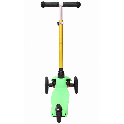 Детский кикборд Y-Scoo Mini Glam Metallic lime УЦЕНКА