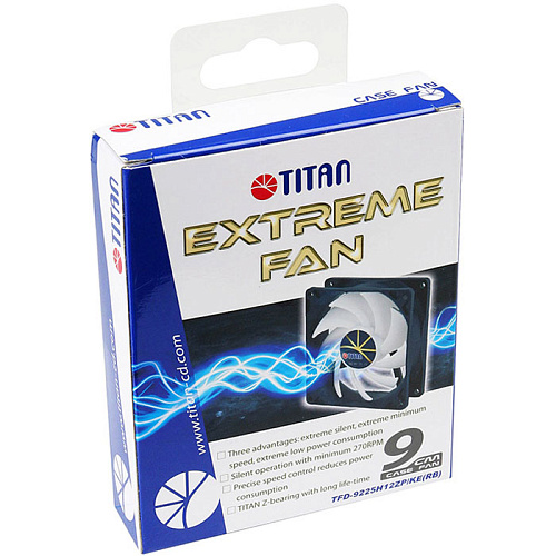 Вентилятор Titan TFD-9225H12ZP/KE(RB) 90x90x25