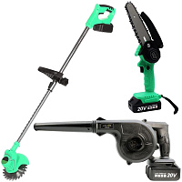 Набор садовых инструментов Zitrek (GreenCut 20, ZKBL20, GreenSaw 20 Extra Power) 3 в 1, 1х2.0Ач, 1х4.0Ач) 082-2022