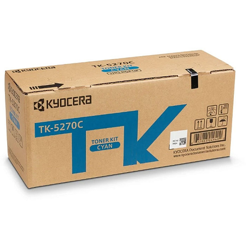 Картридж Kyocera TK-5270C Cyan для P6230cdn/M6230cidn/M6630cidn (6000стр)