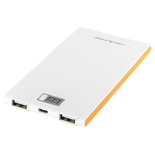 Внешний аккумулятор Ross&Moor PB-AS051 5000mAh бело оранжевый