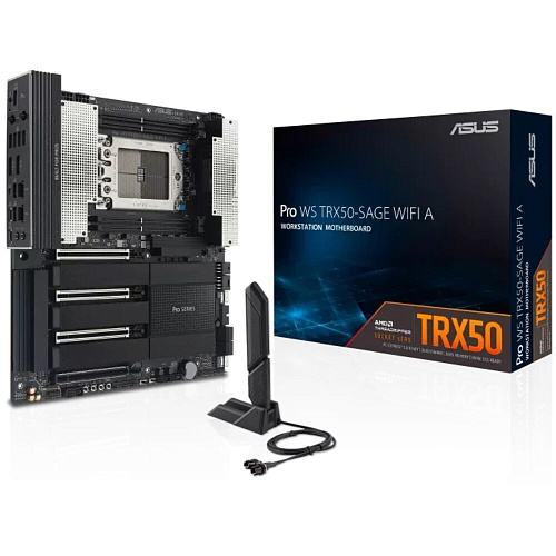 Материнская плата ASUS Pro WS TRX50-Sage WiFi A TRX50 CEB 4xDDR5 5xPCIEx16 3xM.2 1xUSB-C 2.5+10GLAN