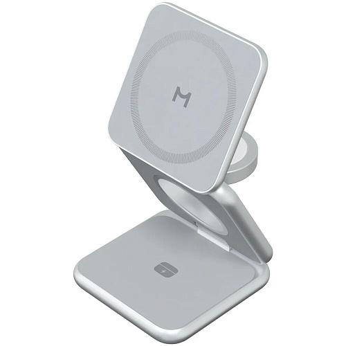 Беспроводная зарядная панель 3 в 1 Для IPhone, Apple Watch, Airpods Magssory Fold WCH023 22W Silver