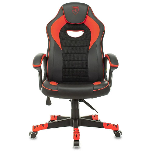 Кресло для геймера Zombie GAME 16 черный/красный эко.кожа/ткань крестов. пластик