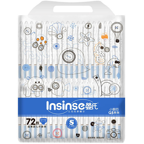 Подгузники Insinse Q5 S (3-6 кг) 72шт
