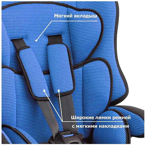 Автокресло Siger Прайм ISOFIX (синий)