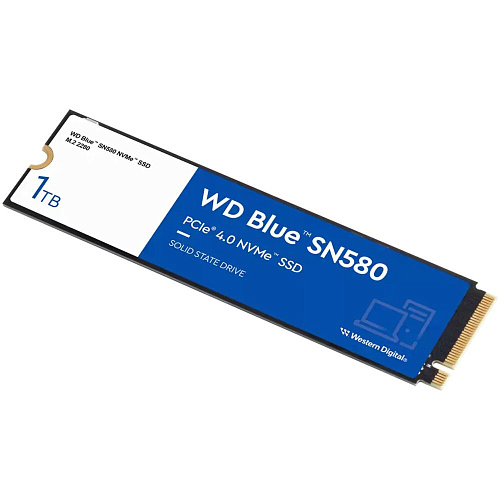 Внутренний SSD-накопитель 1000Gb Western Digital Blue SN580 (WDS100T3B0E) M.2 PCIe NVMe 4.0 x4